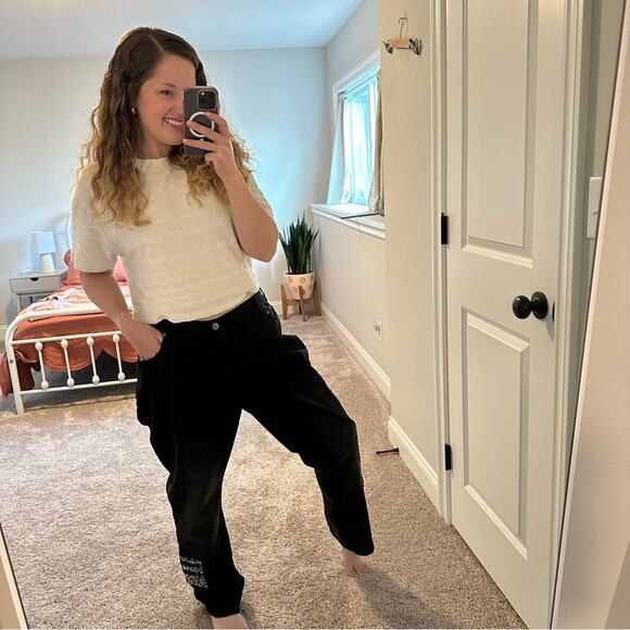 DG2 Diane Gilman Black Studded Jeans 20W - Picture 2 of 10